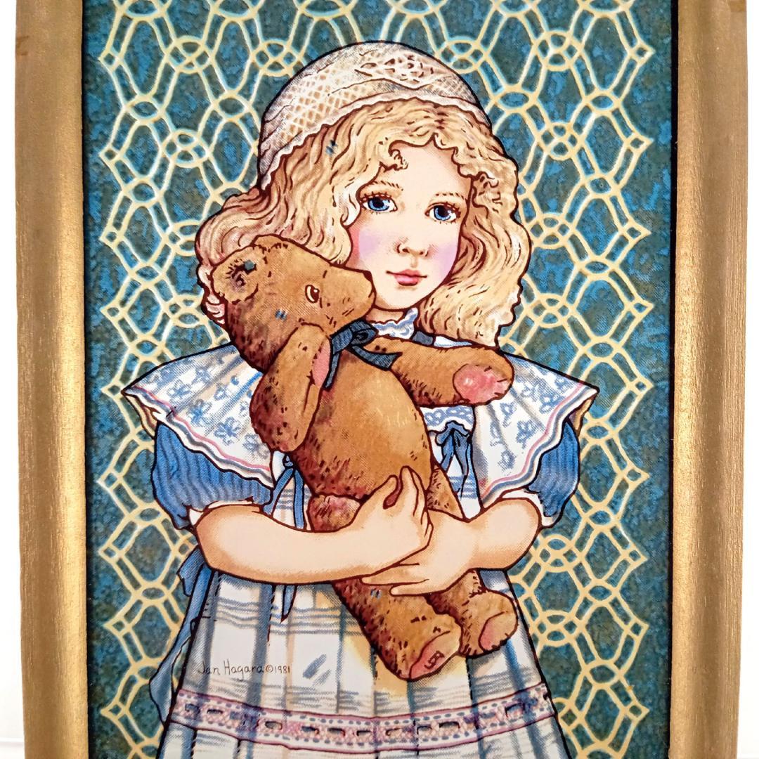 ジャン・ハガラ ステンドグラス 少女とお人形 アン　グラスマスターズ社