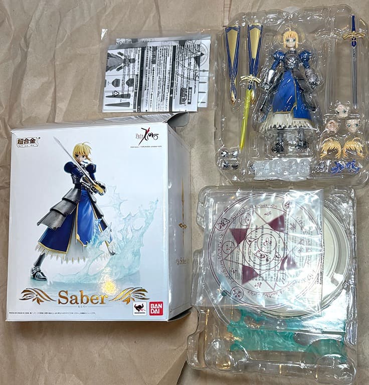 超合金　セイバー　アーチャー　ギルガメッシュ　フィギュア セット