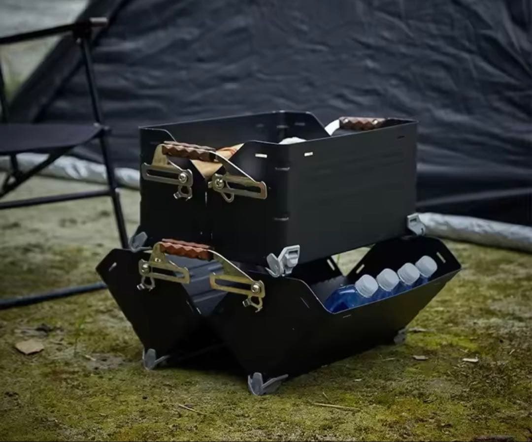 マットブラック シェルフコンテナ 25 スタッキングコンテナ シェルコン