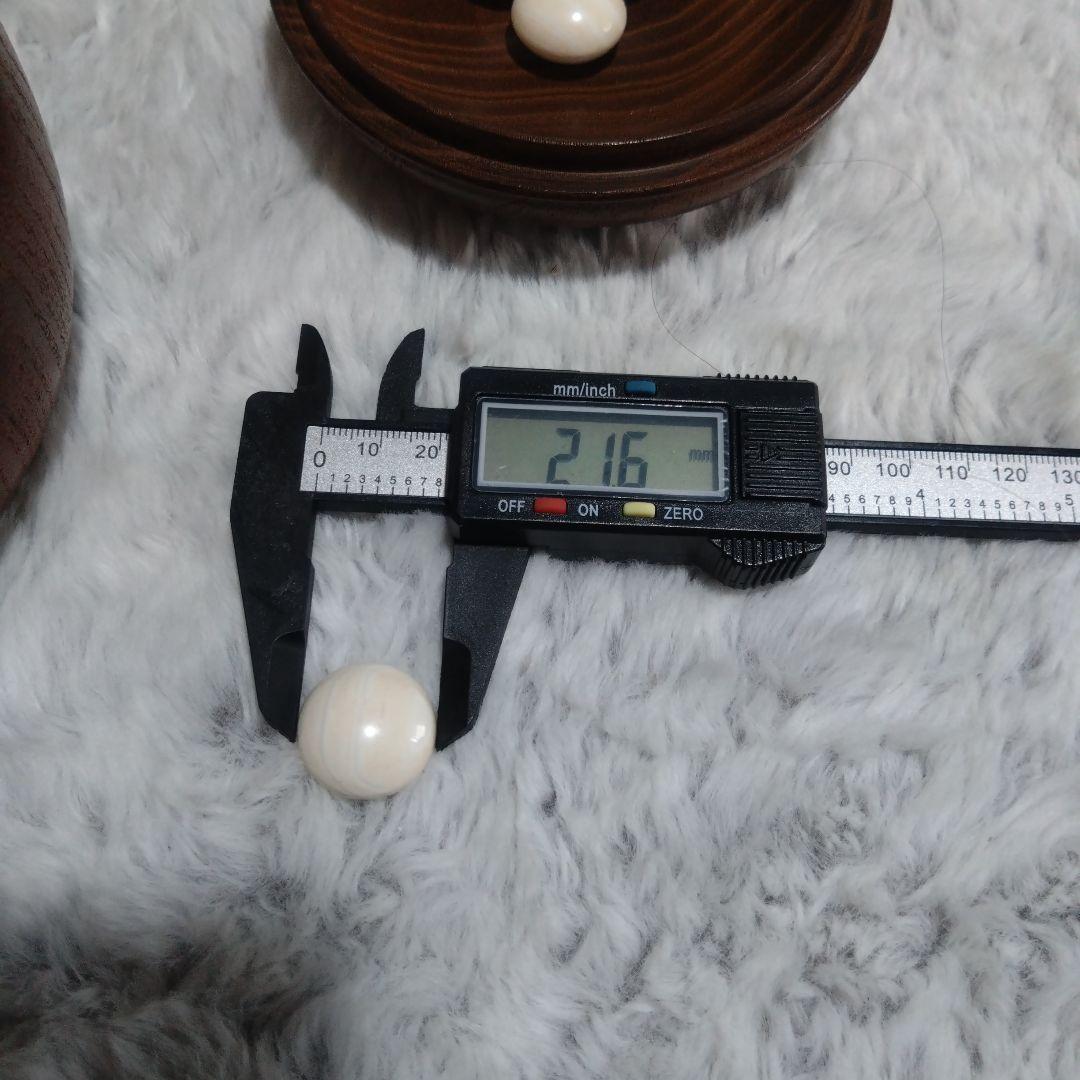 囲碁　本蛤碁石、那智黒碁石12.7〜13.3ミリ　碁笥