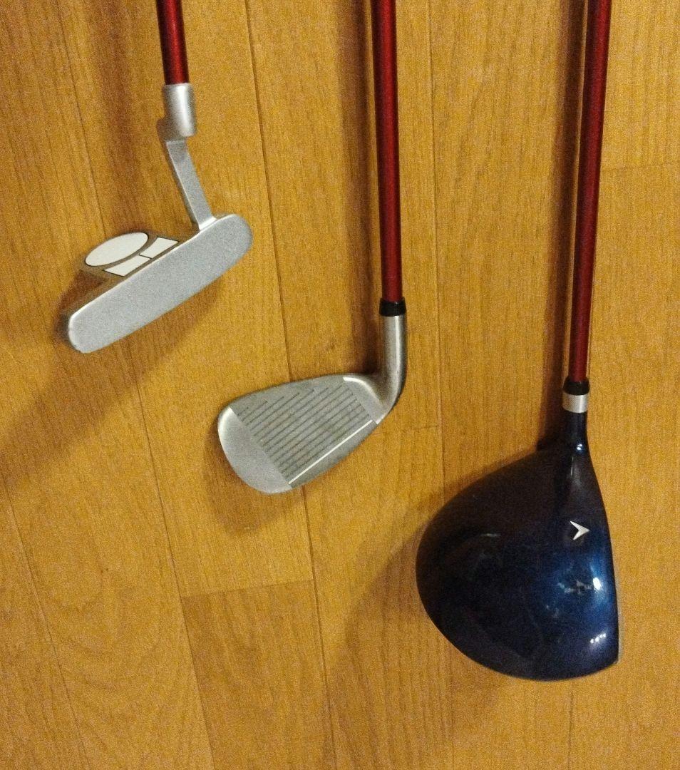 IGNIO イグニオ ジュニアゴルフクラブセット グラブ3本 バッグ 6〜8歳用