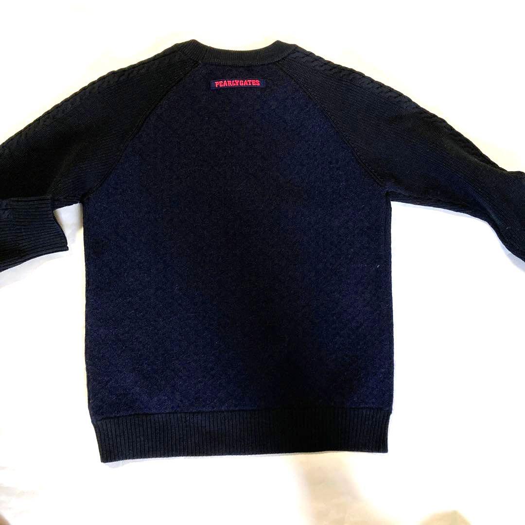 PEARLY GATES ネイビー ラグラン　 セーター1