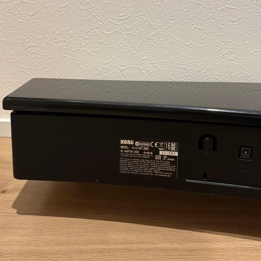 KORG MICRO PIANO 61鍵黒 電子ピアノ