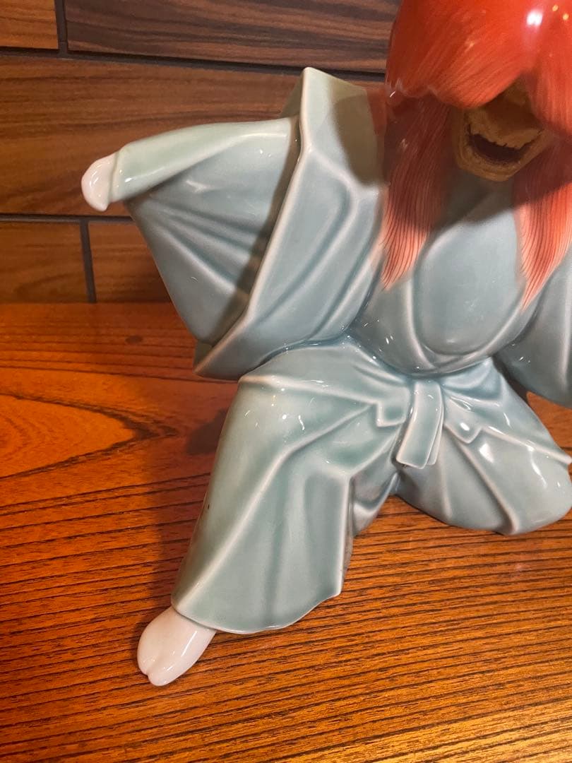 深川磁器　高級歌舞伎　人形　大型