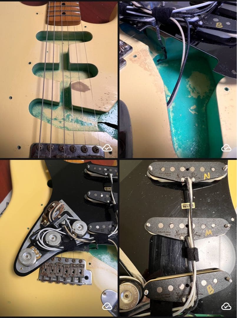 ラージ!リバース!!スキャロップ!!!【希少ネック90'sフェンジャパストラト】