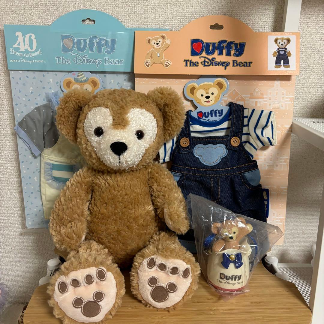 ダッフィー　デニム　コスチューム　フロムオールオブアス　ぬいぐるみ