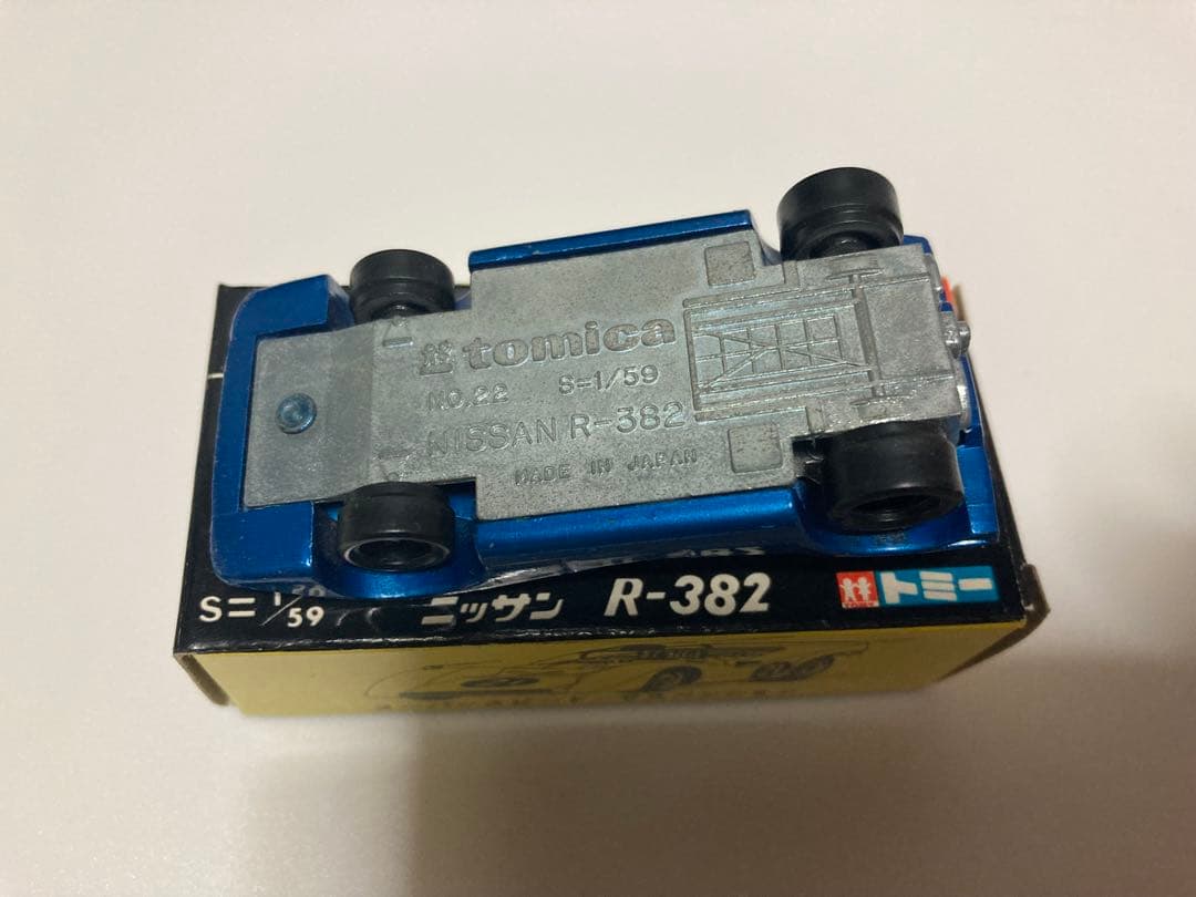 トミカ　No.22-1-1日本製　ニッサン　R-382 青色指定箱　入手難易度A