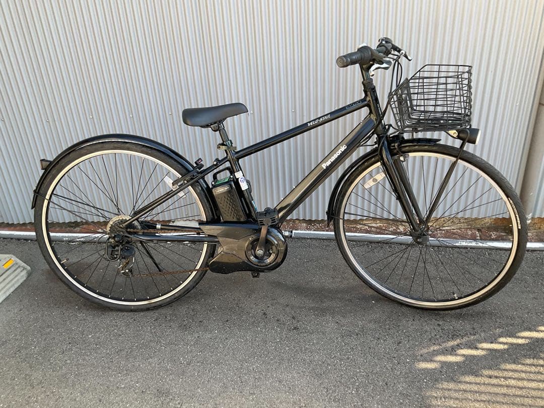 パナソニック最新機種電動アシスト自転車ベロスター700c×350ブラックアルミ