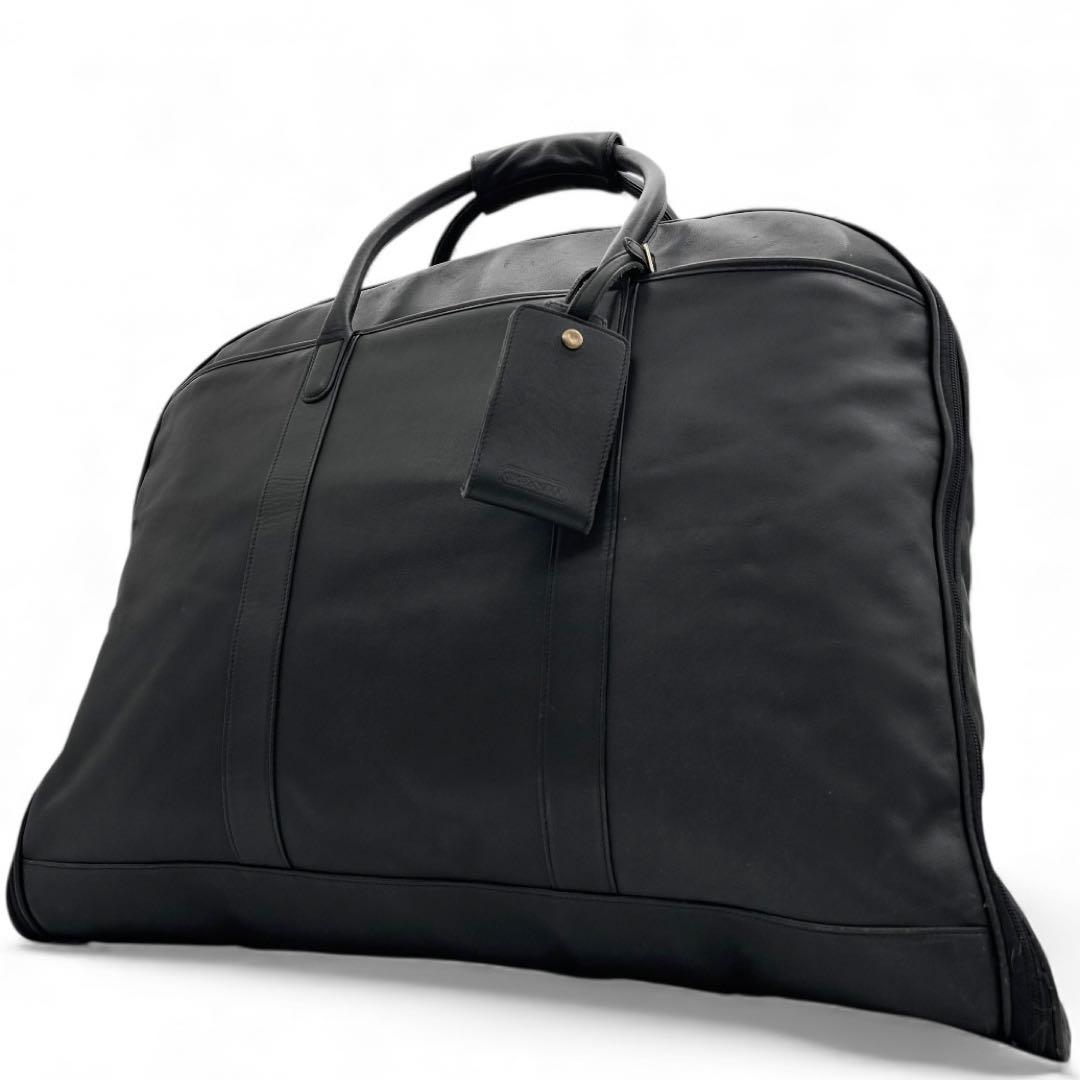 希少◎　コーチ　ガーメントバッグ　スーツケース　スーツカバー　レザー　黒　大容量