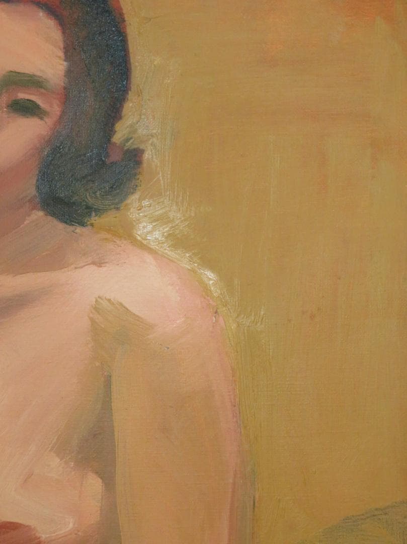◆　作者不詳　「裸婦」　油彩　F10号　◆