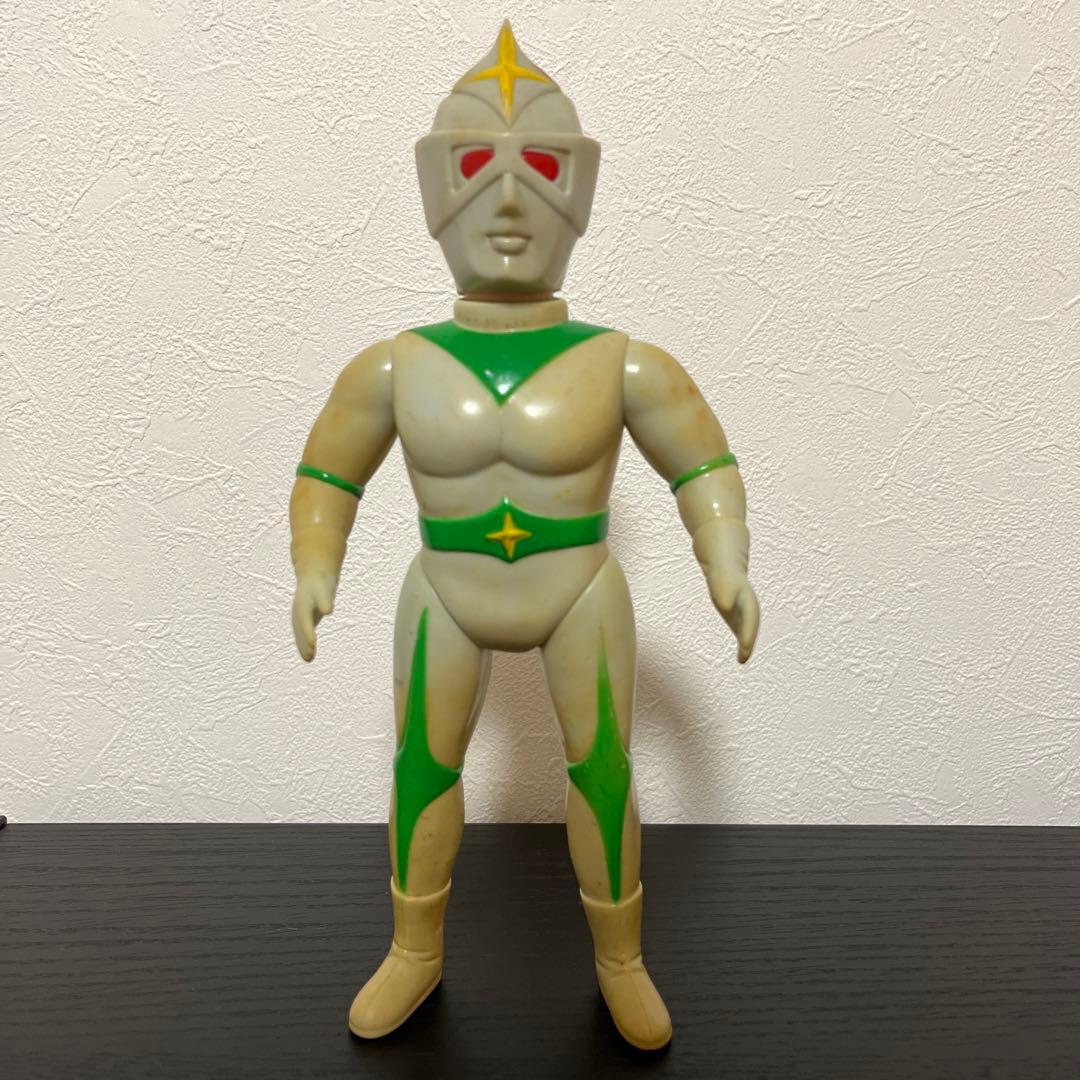 昭*き様 当時物　ブルマァク　ミラーマン　ソフビ　スタンダードサイズ　面取れ　マ