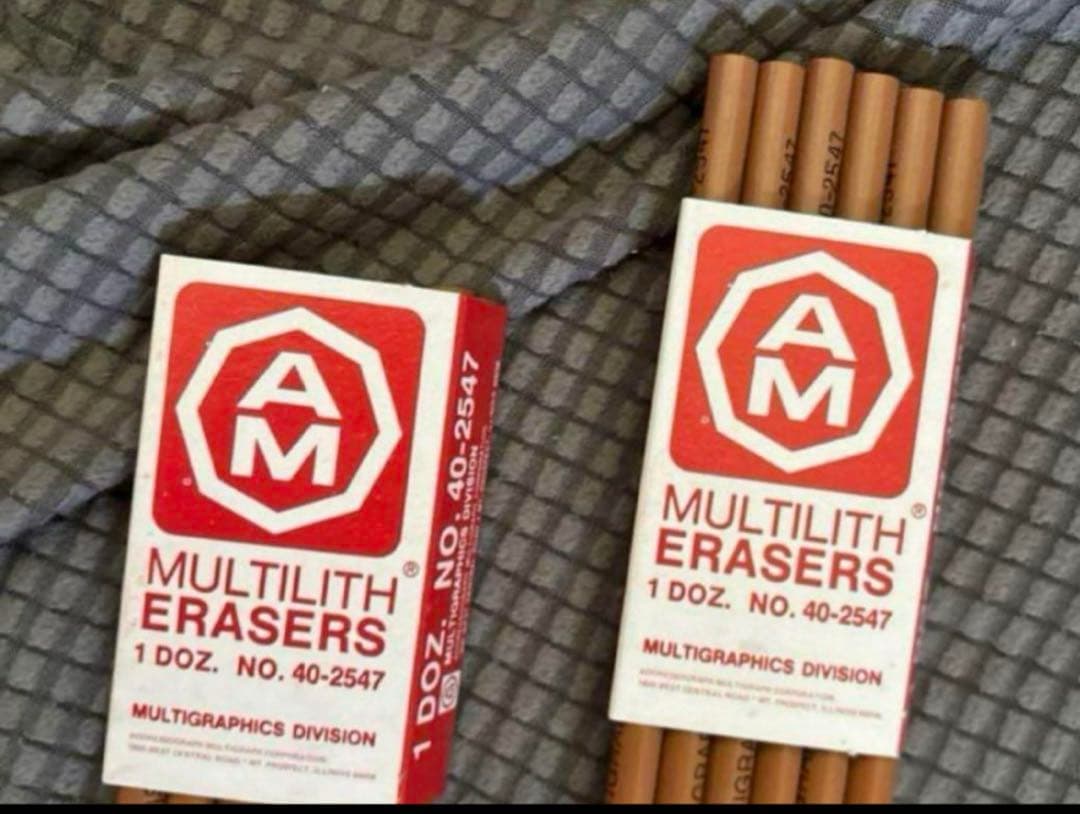 レア　MULTILITH NO 40-2547 2ダース廃盤品　ペン型消しゴム