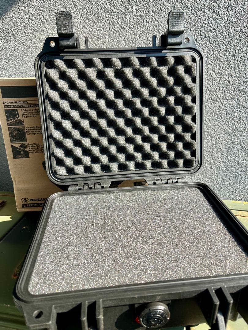 米軍放出未使用品 PELICAN ペリカン1200 ハードケースブラック防水防塵