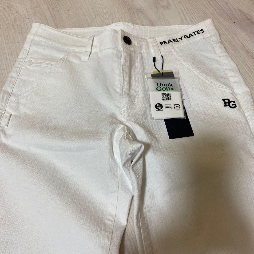 PERLYGATES ストレッチ ドビー変形ダイヤ柄レディースパンツ