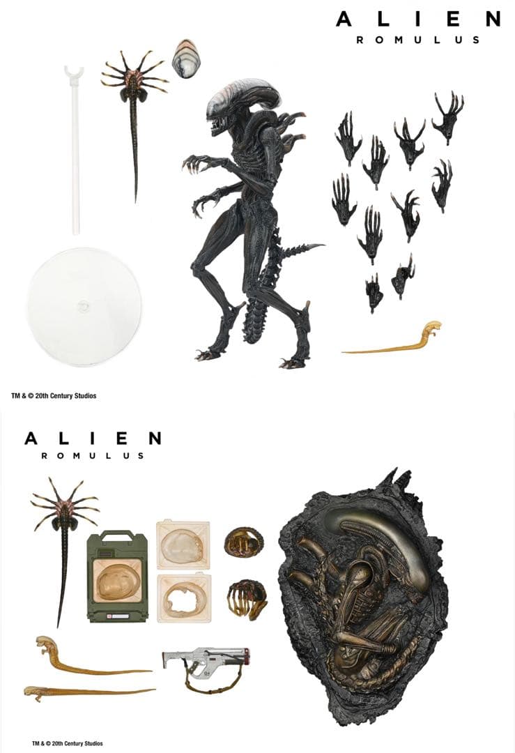 【レア】　NECA ネカ エイリアン フィギュア ゼノモーフ アクセサリーセット