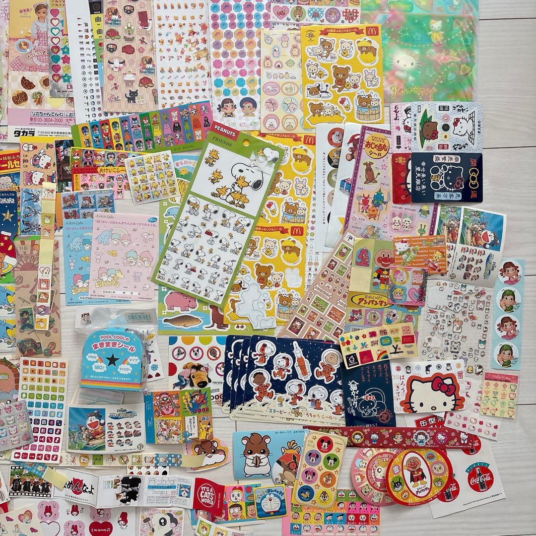 【まとめ売り】キャラクターシール♡平成レトロ　当時物