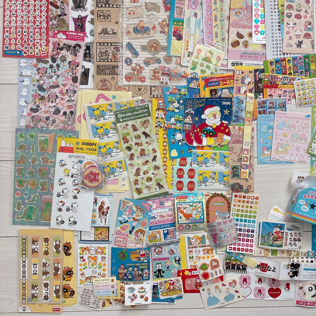 【まとめ売り】キャラクターシール♡平成レトロ　当時物