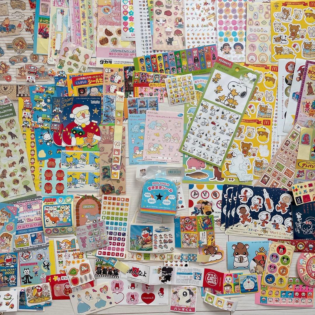 【まとめ売り】キャラクターシール♡平成レトロ　当時物