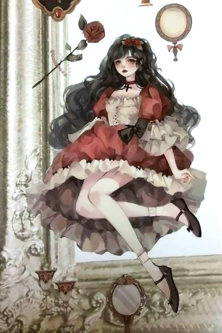 ✩再販✩J712＃红玫瑰庄园(PET)迷雾森林切り売り海外人物マステ女の子