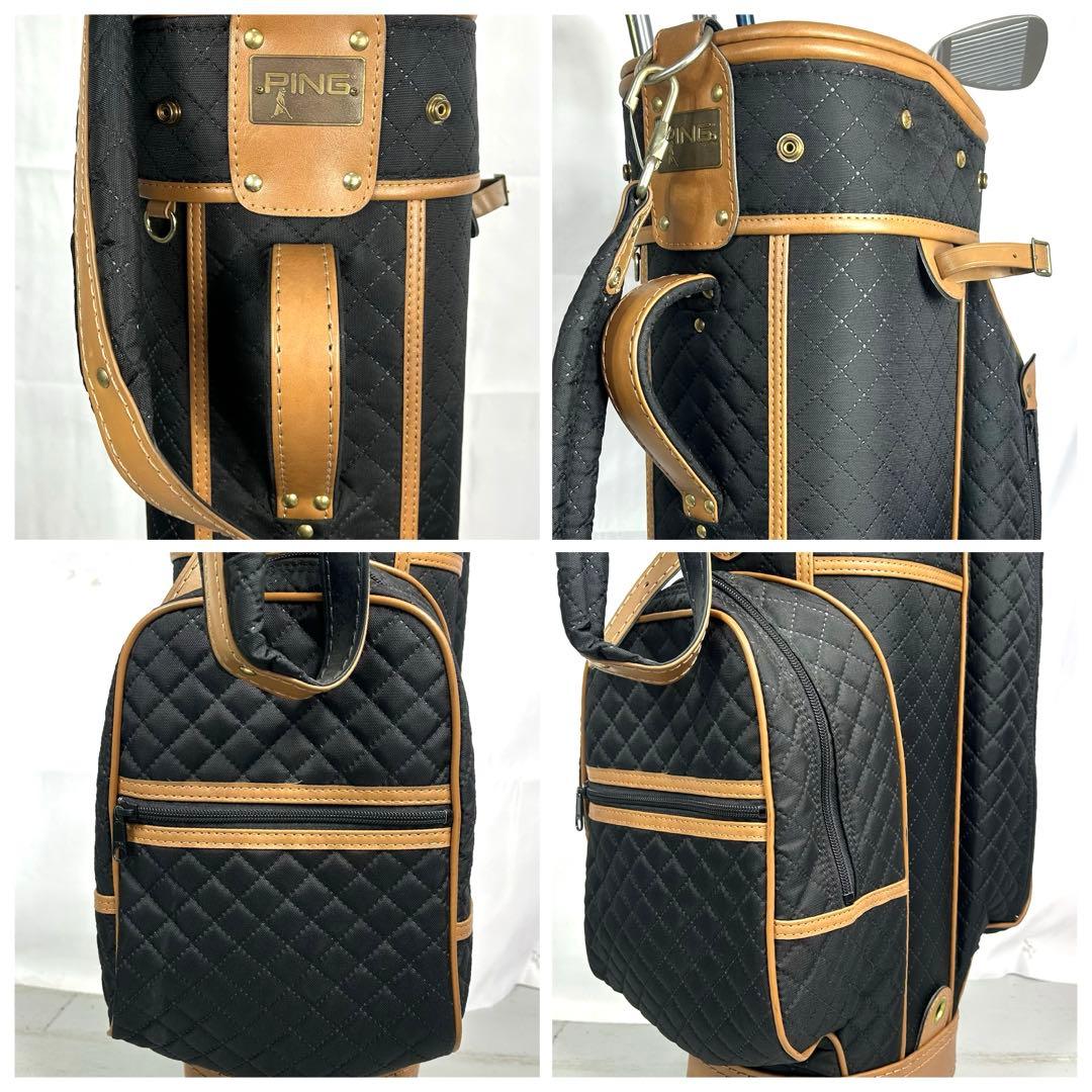 本格派 レディースゴルフクラブ 8本 ゴルフセット ピン キャディバッグ 美品