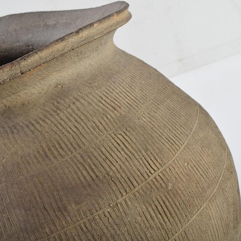 時代古陶磁　珠洲焼　古珠洲須恵器　線文壷　V　R9475H