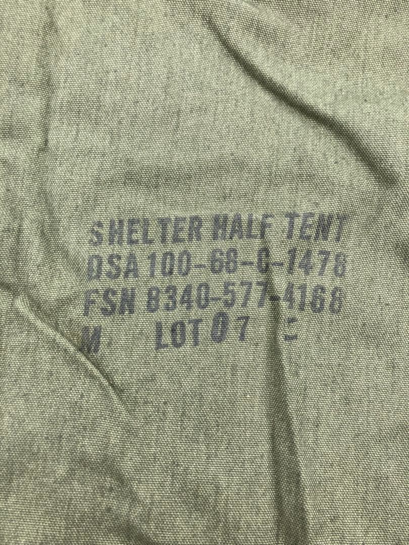 米軍実物 60's パップテント　フルセット　美品