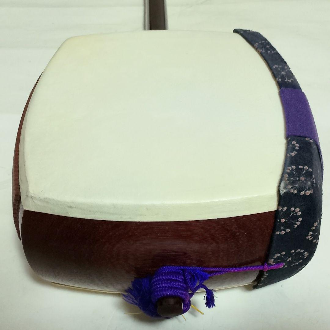 高級 紅木 or 紫檀　中棹三本継　三味線　東さわり付き