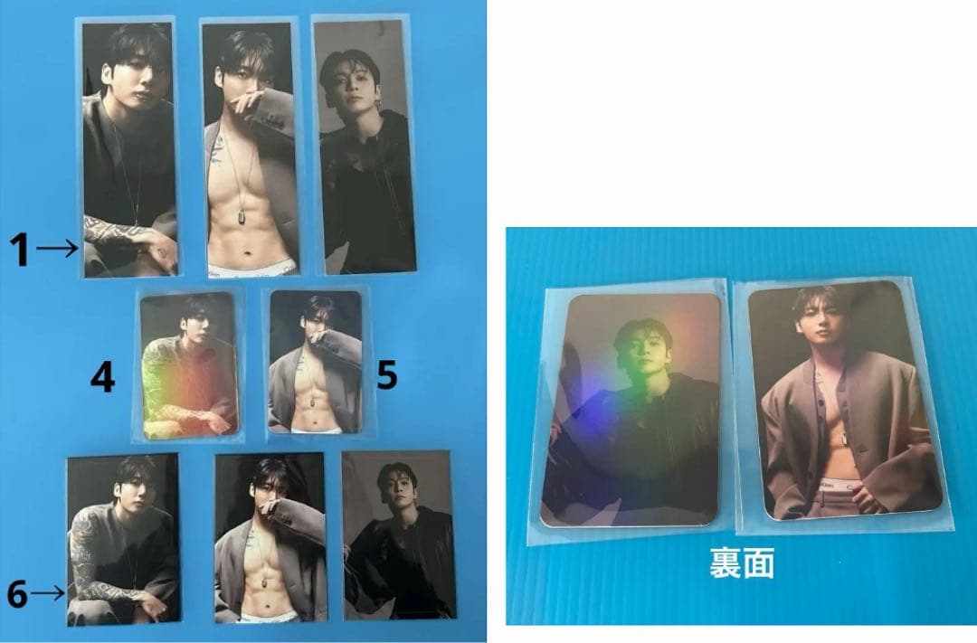 BTS Jungkook ロングステッカー・フィルムブックマーク・ましかくフォト
