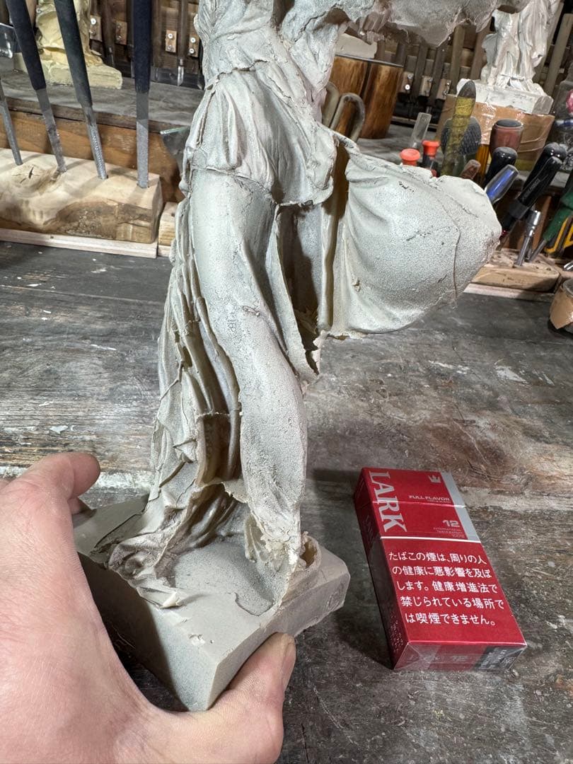 【廉価版】サモトラケのニケ 未仕上げ品 h35× w20×22約1.5kg