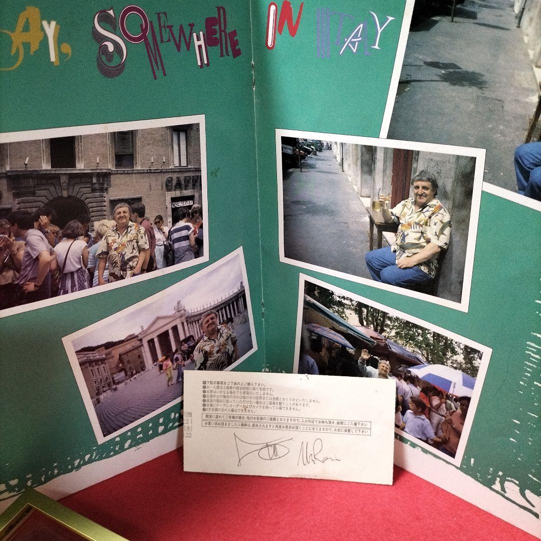 トランペット ニニ・ロッソ直筆サイン フレーム付き コンサートパンフレット