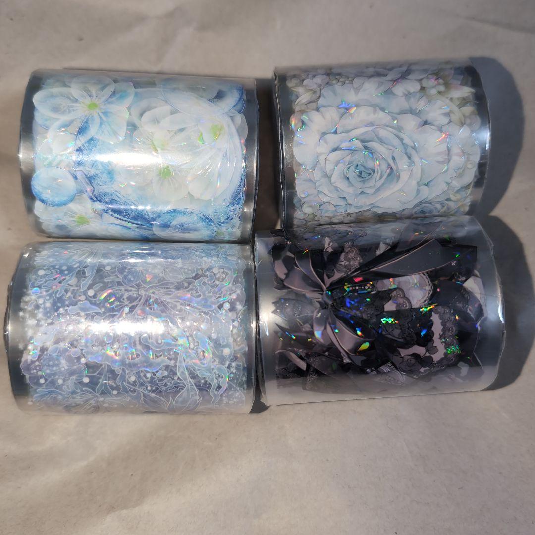 海外マスキングテープ　リボン　薔薇　花柄　等　巻き売り　装飾マステ　マステ