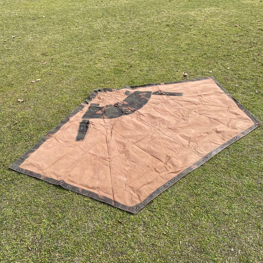 ハンガリー軍　軍幕　１枚②　迷彩　ハリケーンカモ　ミリタリー　野営　キャンプ