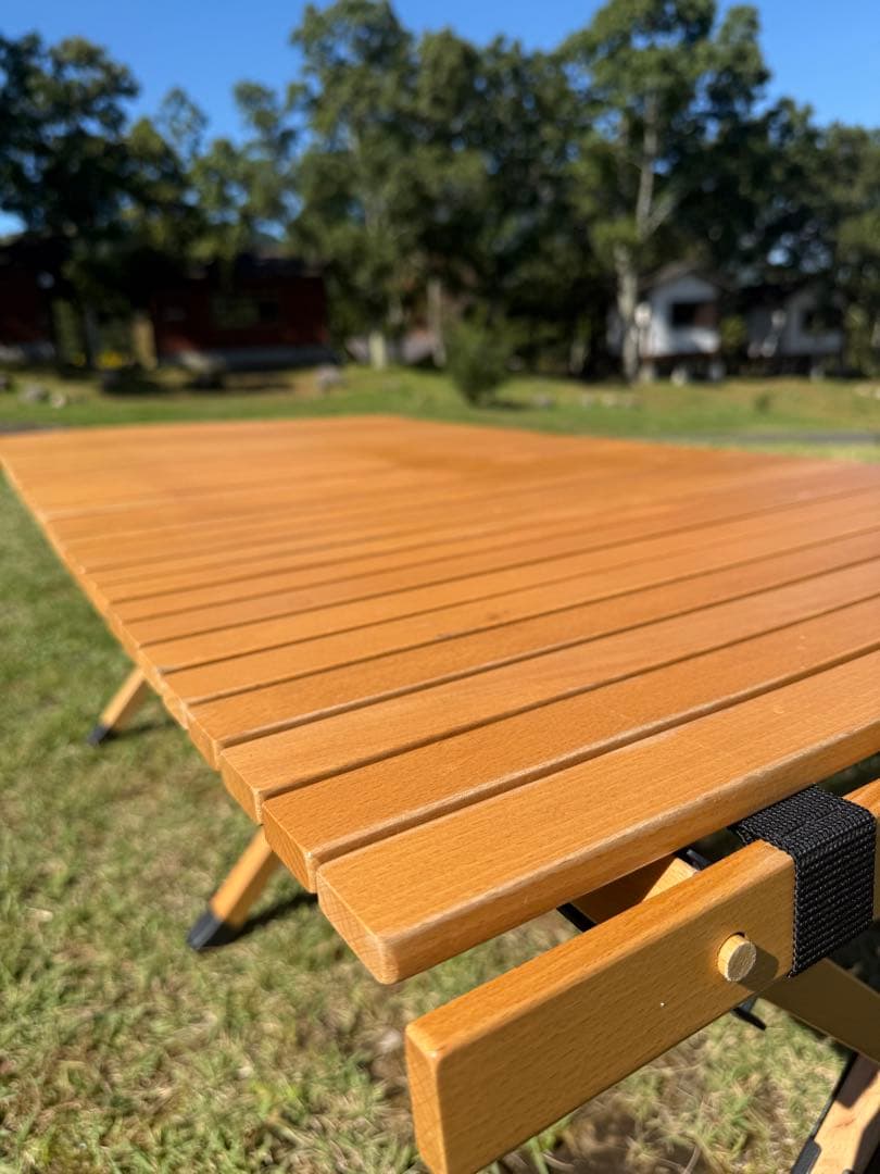 ★値下げ★ハイランダー ウッドロールトップテーブル 120cm