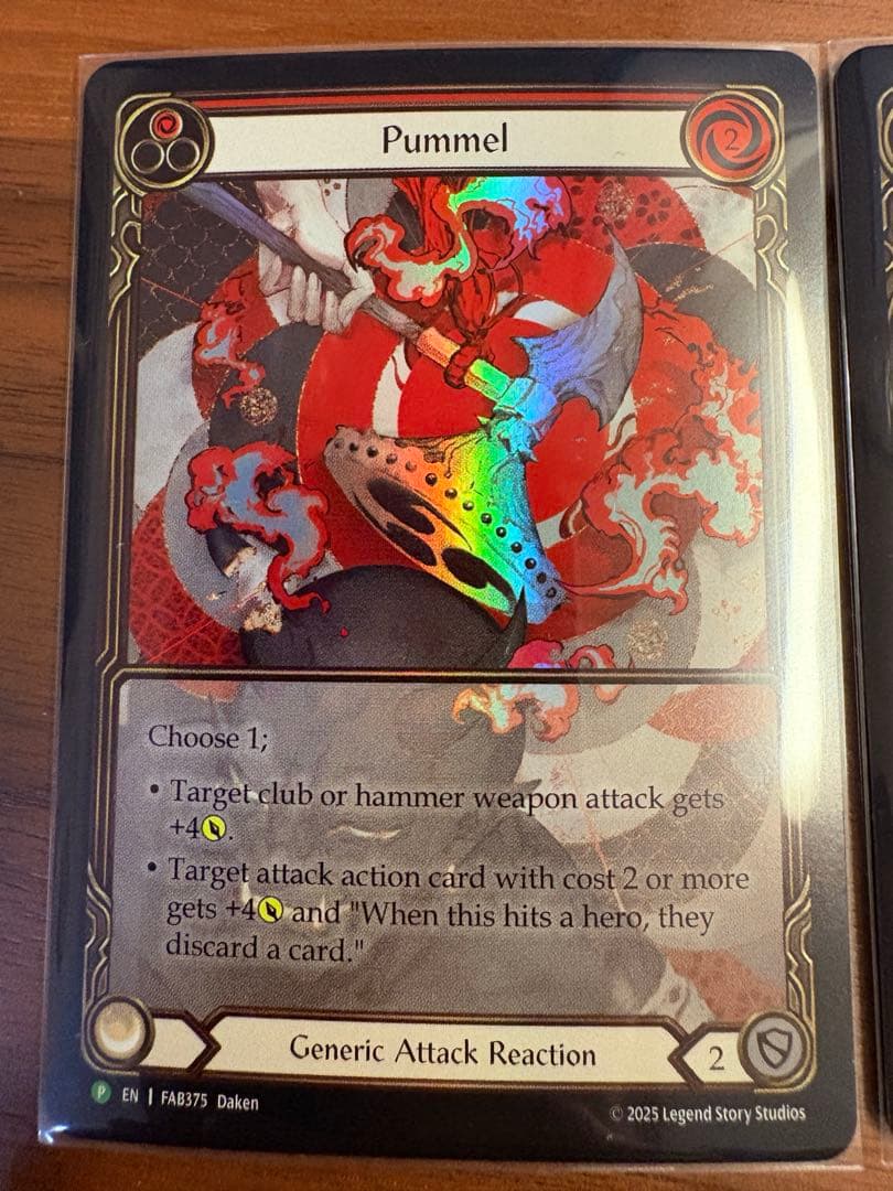 Pummel 殴打 プロモ RF 2枚 未使用 FAB375 FaB 英語版