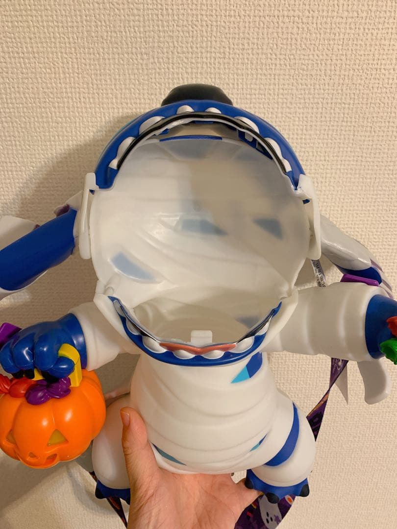 上海ディズニーランド　スティッチ ミイラ風 ポップコーンバケット