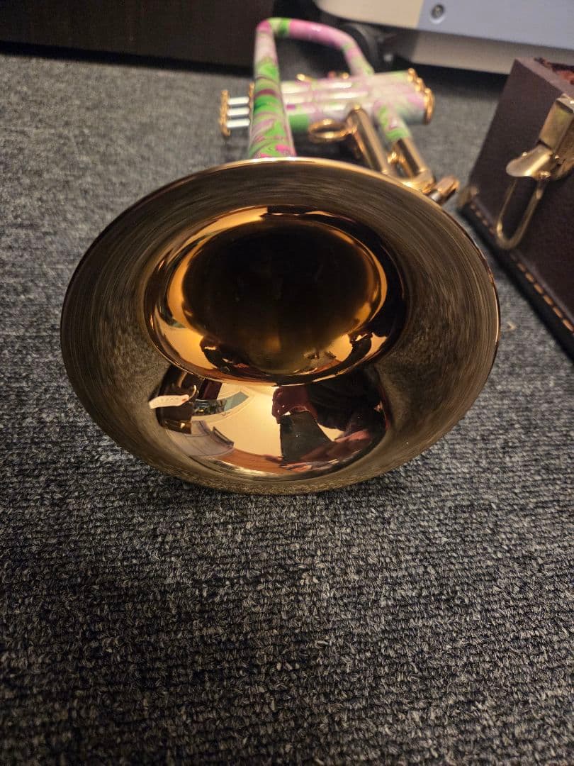 ★注油 点検済み★ L.A. ML トランペット マーブルカラー ハードケース付