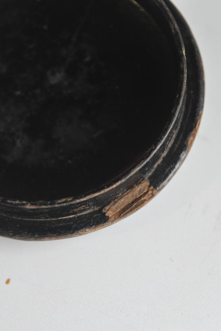 パピエマシェ　マーガレットの小物入れ　フランスアンティーク ナポレオン三世