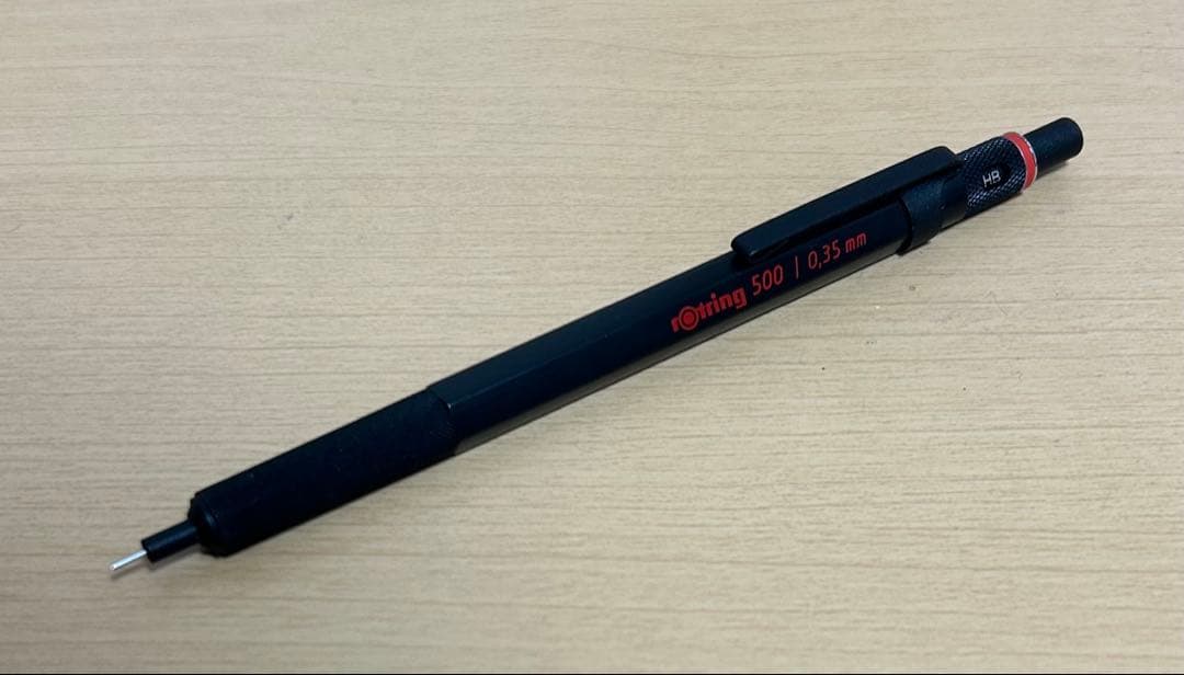 シャーペン4本まとめ ロットリング600 500 0.35 ブラック 廃盤品