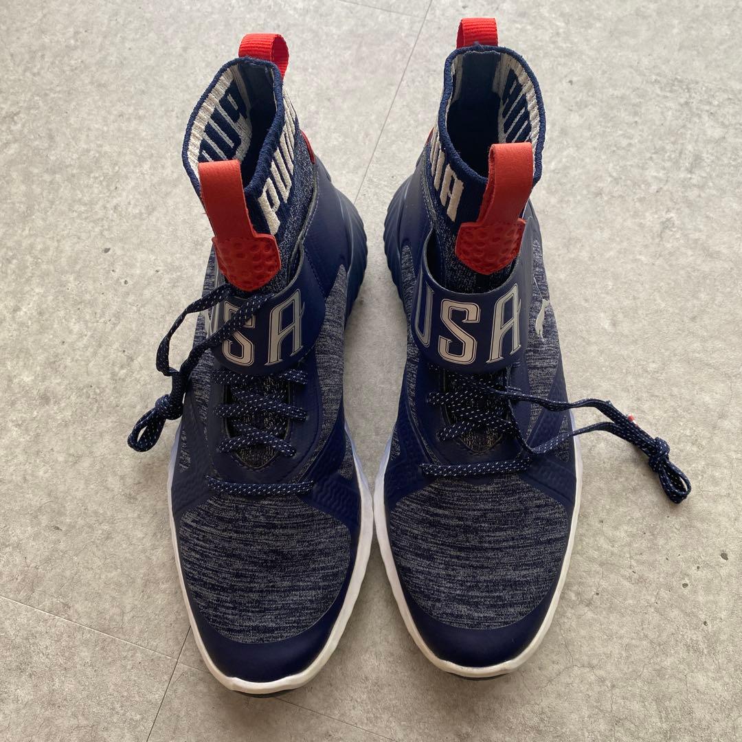 【美品✨】プーマ イグナイト USA ゴルフシューズ ネイビー 26cm