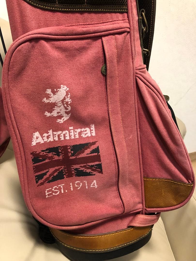 【送料込み】国内1点のみ☆アドミラルファン必見☆デニム&レザーキャディバッグ