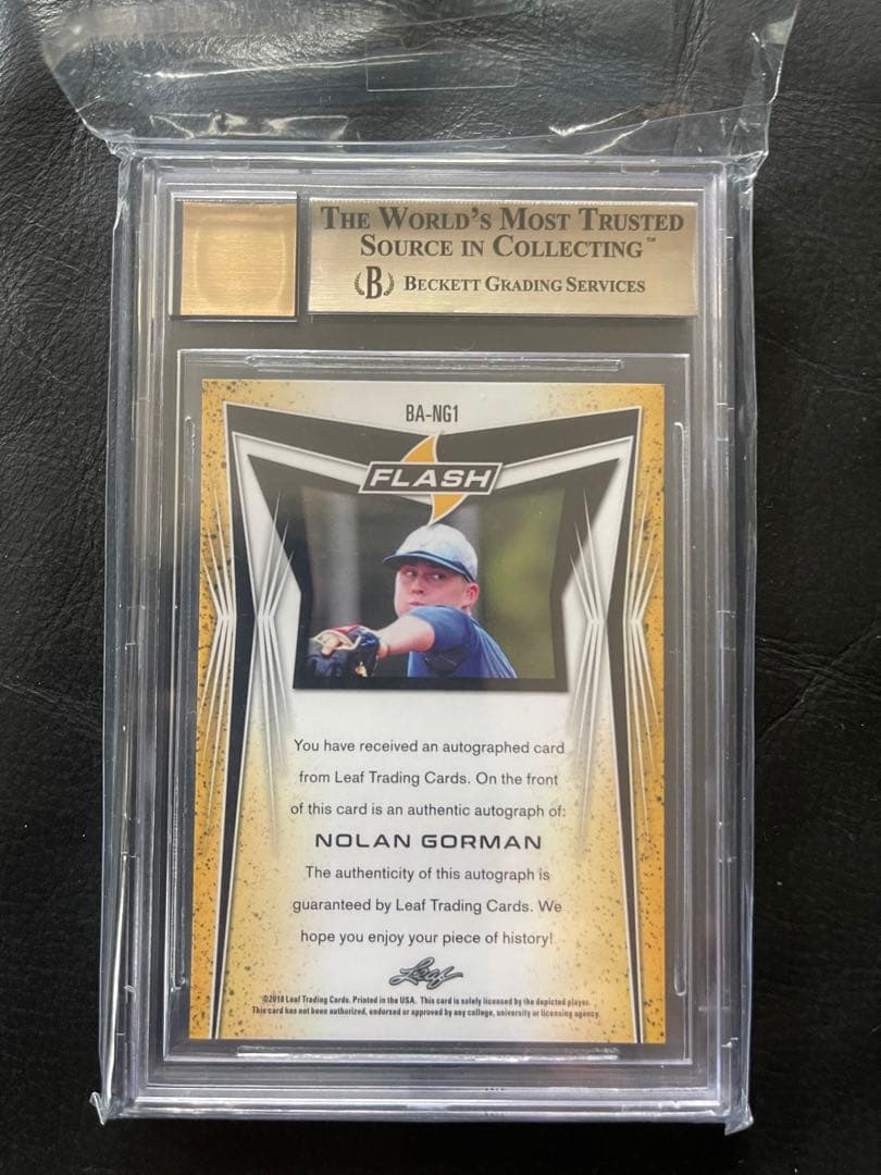 Nolan Gorman 直筆サイン　ノーラン•ゴーマン　MLB auto