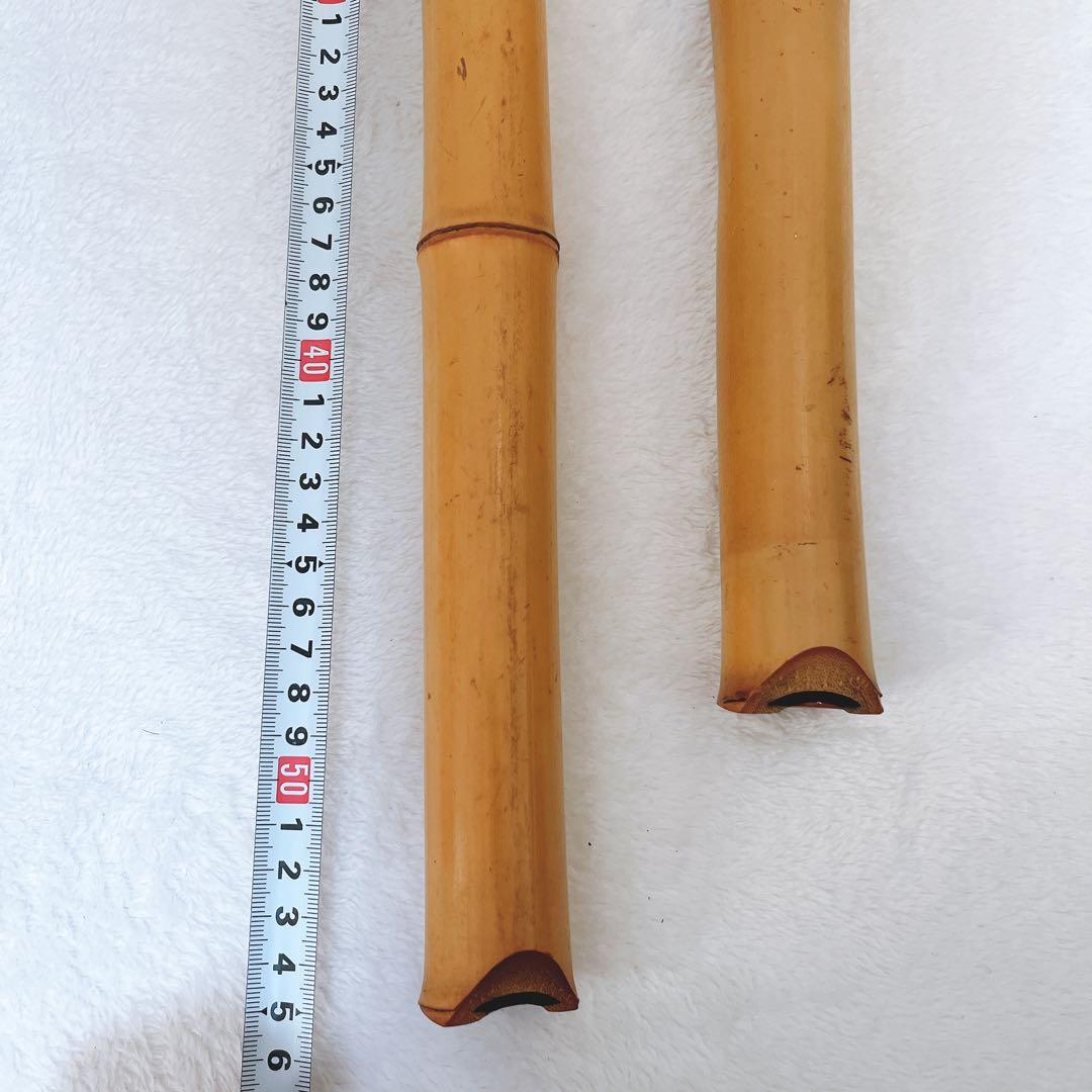 T*u様 尺八 都山流 深水銘 一尺八寸 一尺六寸 2本セット ハードケース付