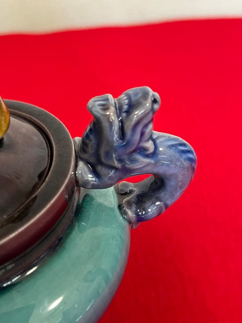 【特価】人間国宝 三代 徳田八十吉(正彦銘) 彩釉 香炉 管理T276