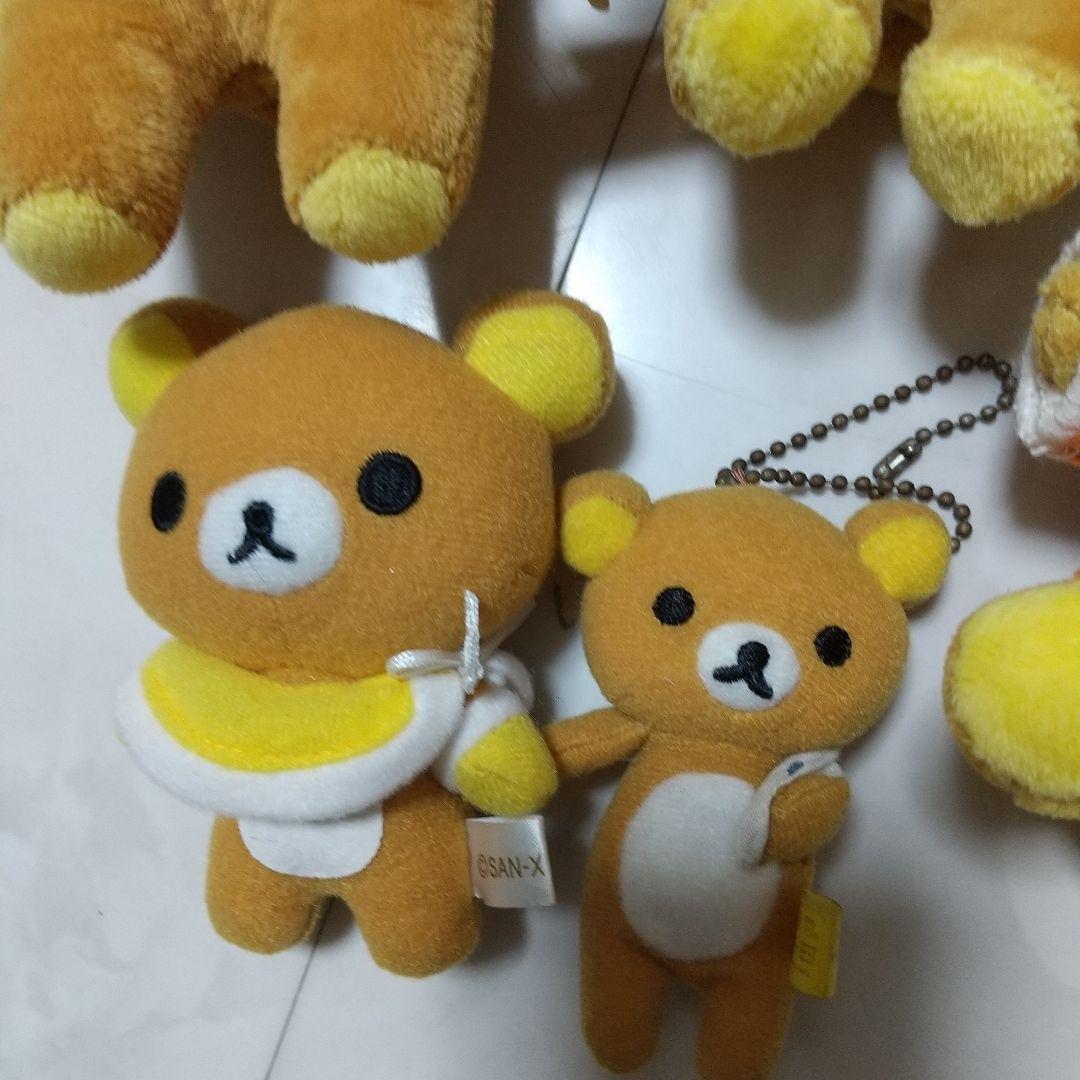 リラックマ　ニット　ぬいぐるみ　マスコット　セット　ボールチェーン