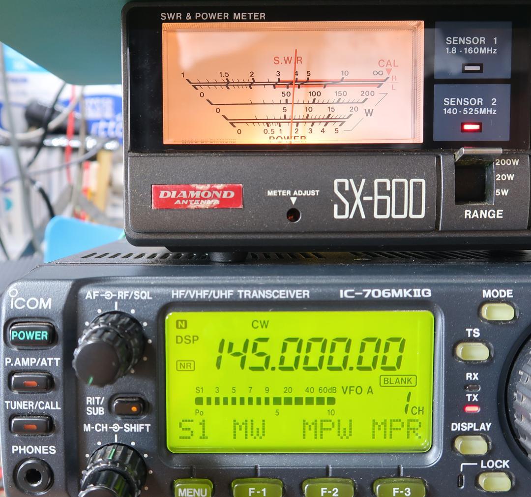 ICOM IC-706MK2GM 50W機 オプションフィルタ装着品