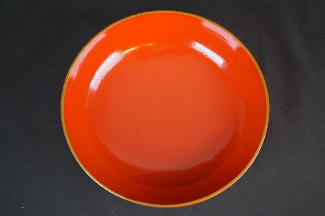 富士山 松蒔絵 大平鉢 木製漆器 箱付