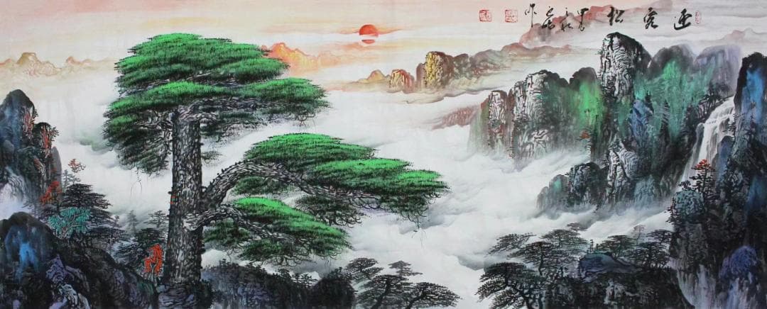 高雲鵬、本物です。国家一級美術師。