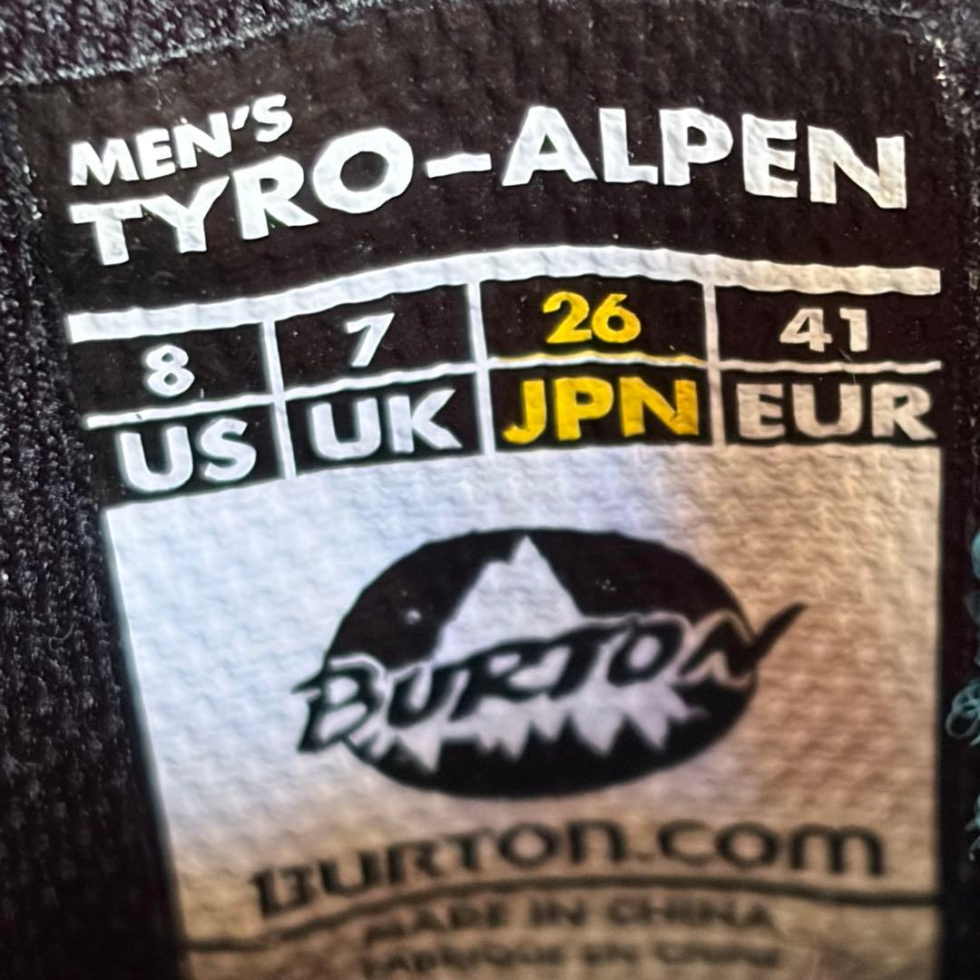 BURTON バートン TYRO-ALPEN タイロ アルペン スノボ 26.0