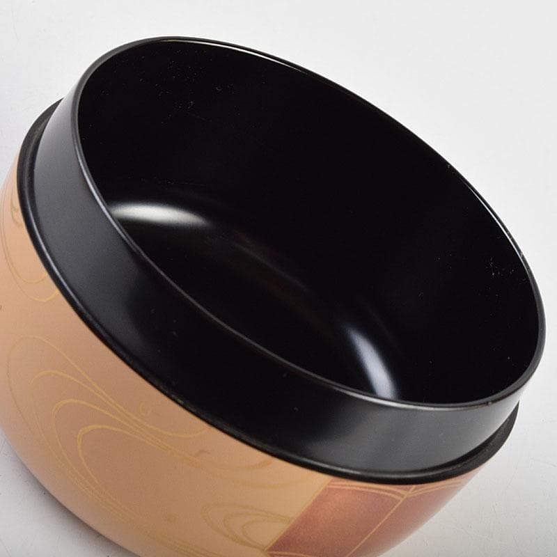 茶道具　加賀蒔絵師　中村宗尹作　白漆　花筏蒔絵　平棗　共箱　V　R9537