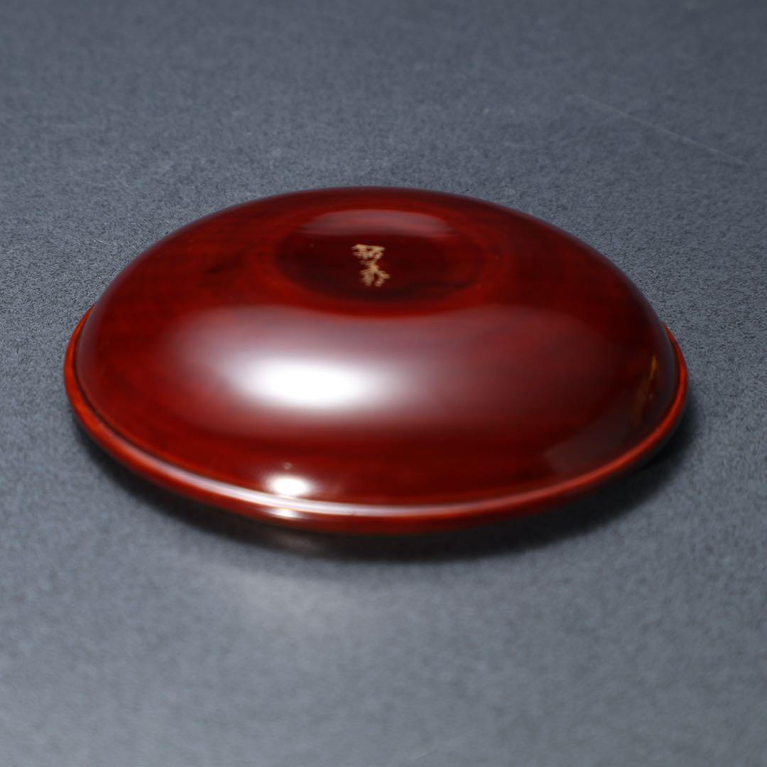 香合　青貝蜻蛉　川端近左　即中斎箱書・花押　共箱　R1493ダT